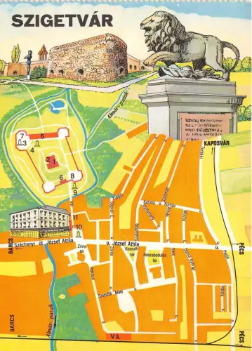 BC60182 Karten Cartes geographiques Szigetvar