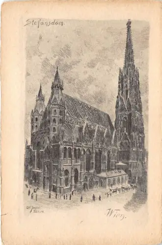 BF34410 wien stefansdom austria front/back scan