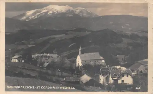 B7000 Österreich NO St Corona am Wechsel 1929