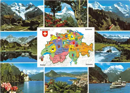 B47865 Suisse Schweiz Boote Bateaux Zug Multiviews Switzerland