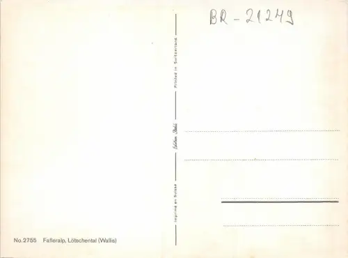 BR21249 Fafleralp Lotschental Schweiz