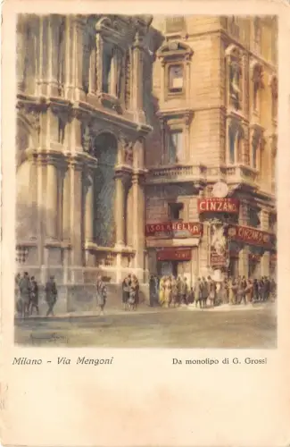 BR37088 Milano via mengoni da montipo di G Grossi Cinzano italy