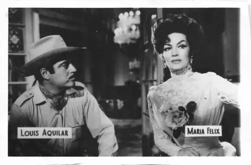 B55223 Louis Aquilar Maria Felix Paar Schauspieler Schauspieler 9x7cm