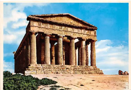 B69033 Tempio della Concordia Palermo 8x6cm italy