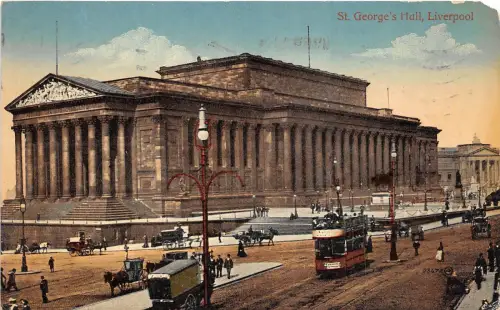 B74856 Liverpool S George Hall Bus Car Voiture UK