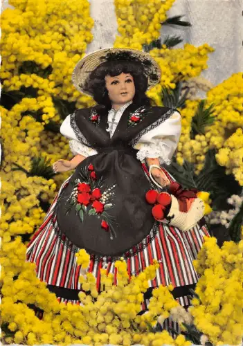 BR12631 Costume du pays Dama les Maimosas Postkarte Frankreich