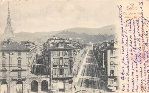 B92740 torino via po e va della zecca italy