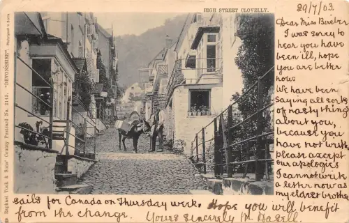 BR64288 high street clovelly uk