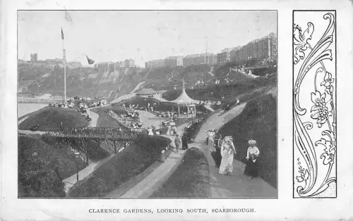 BR98395 Clarence Gardens Blick nach South Scarborough UK