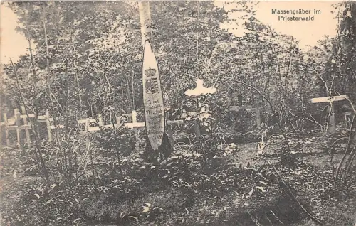 B41275 Massengraber im Priesterwald Porte a Mousson comun Friedhof Frankreich