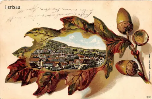 B20006 Litho Herisau 1904 Schweiz