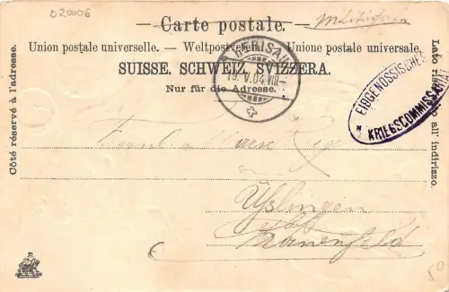 B20006 Litho Herisau 1904 Schweiz