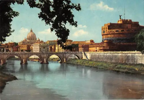 BR86293 roma ponte e castel s angelo italy