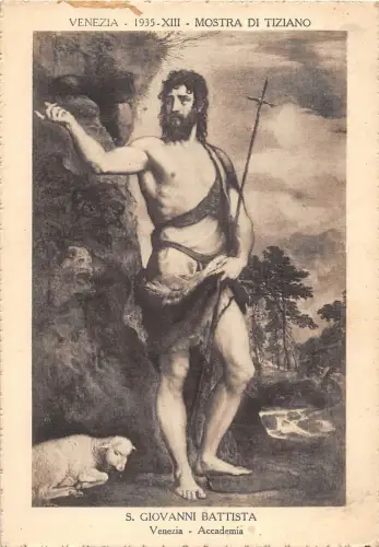 B6864 Arts Peintures Tiziano S Giovanni Battista Venezia Accademia