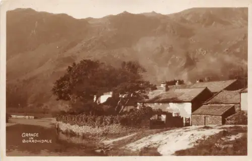 auk41311 grange in borrowdale real photo uk