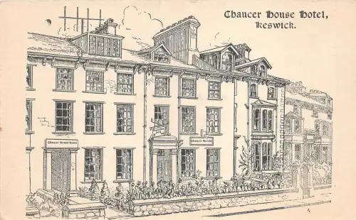 uk52410 chaucer house hotel keswick real photo uk london