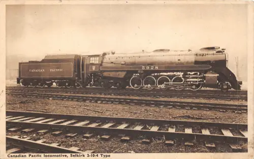 uk41251 canadian pacific lokomotive selkirk scotland real photo uk canada train