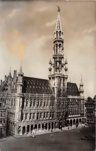 BR12673 Bruxelles Hotel de Ville Echtfoto Belgien