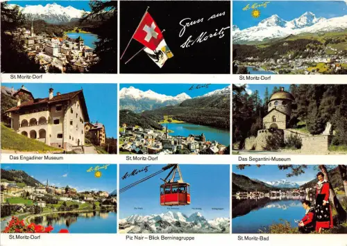 BG18029 St Moritz Seilbahn Schweiz