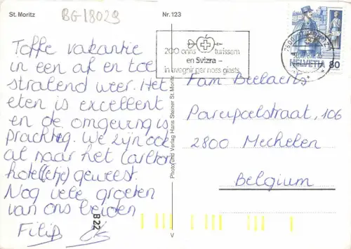 BG18029 St Moritz Seilbahn Schweiz