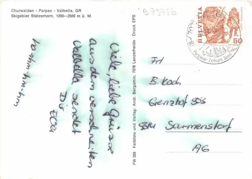 B75756 Churwalden Parpan Valbella Schweiz
