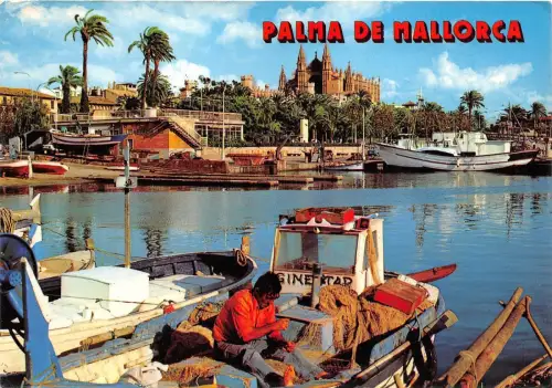 B48186 Palma de Mallorca Boote Bateaux Puerto de Pescadores Spanien