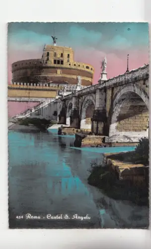 BF24239 ponte e castel s angelo roma italy front/back image