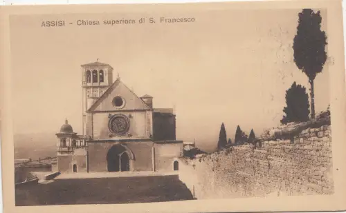 BF32517 chiesa superiore di s francesco assisi italy front/back image