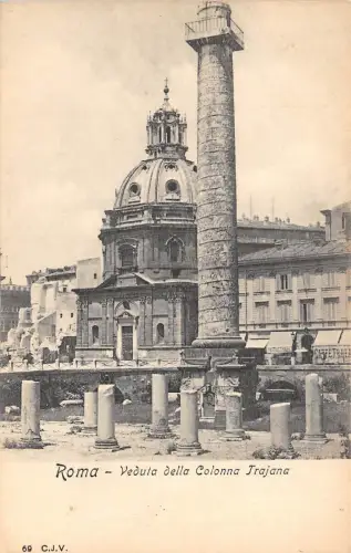 Br34097 Roma Veduta della Collona Trajana Italien