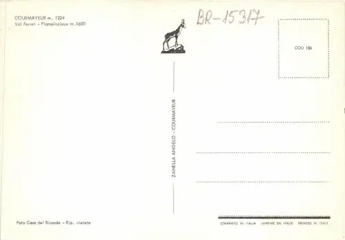 BR15317 Courmayeur Val Forret Italien