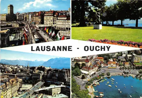 BR21888 Lausanne Ouchy La Tour Bel Air et le Grand Pont switzerland