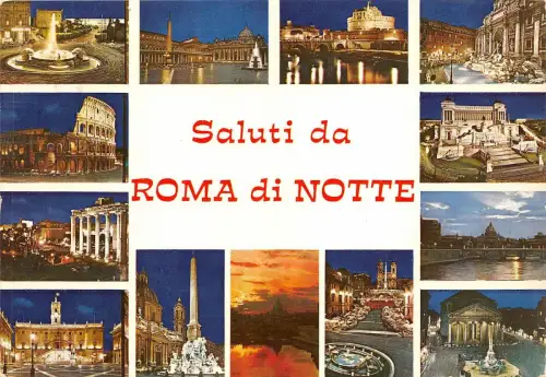 BG13680 roma di notte multi views italy