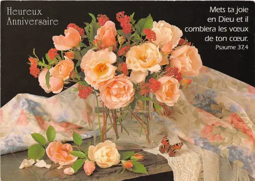 B52084 Fleurs Blumen Rosen Geburtstag Jubiläum Frankreich