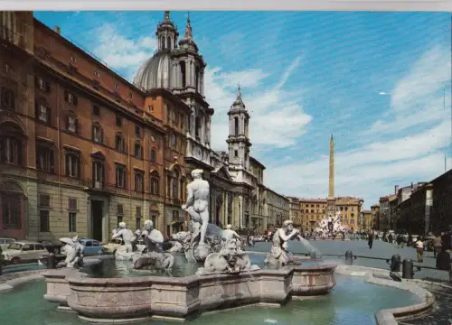 BF23410 piazza navona roma italy front/back image