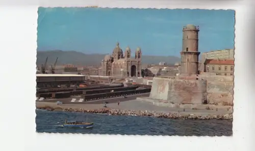 BF31610 marseille la cathedrale et le fort st jean france front/back image