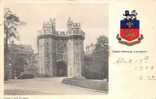 uk40145 castle gateway lancaster uk wappen