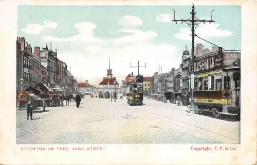 BR64315 Stockton on Tees High Street Tramway UK