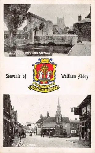 BR98502 Souvenir of Waltham Abbey heraldic uk coat of arms