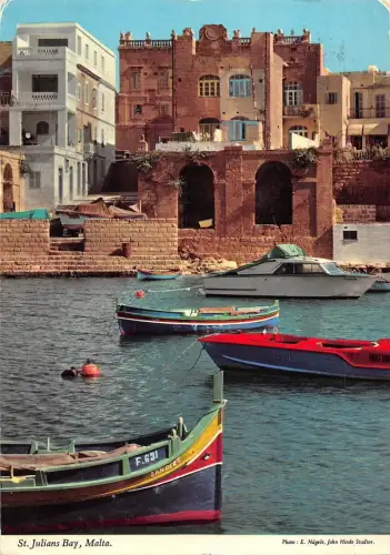 B96502 St Julians Bay Malta Schiff Boot