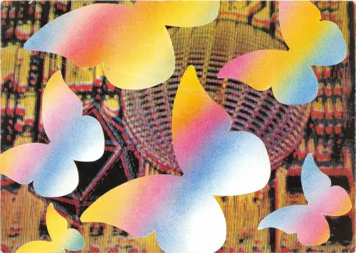 B53572 Publicite Butterflys papillons Societe Nationale de Radio Television