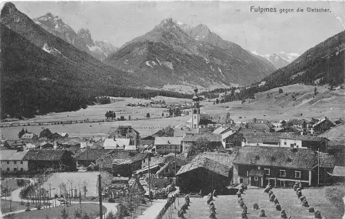 B29040 Fulpmes gegen die gletscher austria