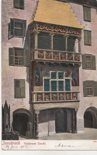 BF19108 Innsbruck Goldenes Dachl Österreich Vorder-/Rückbild