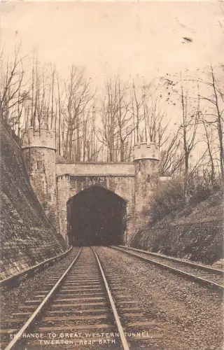 uk12571 Eingang zum Great Western Tunnel Twerton Bath Echtfoto UK