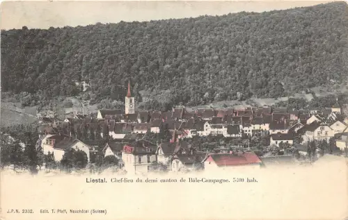 Lot178 Hauptstadt des halben Kantons Ballenlandschaft Liestal Schweiz Litho