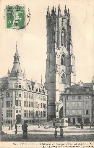 Lot104 switzerland fribourg st nicolas et banque d etat tram