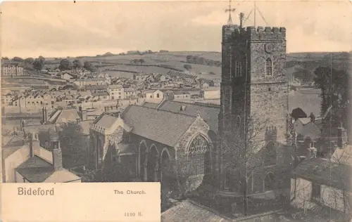 uk41664 the church bideford real photo uk