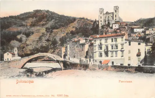 Lot106 dolceacqua panorama italien litho