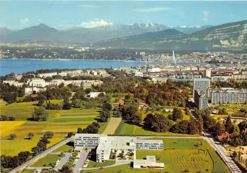 B31630 Vue Aeroanne et Mt Blanc Schweiz