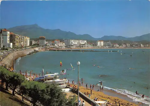 BR8736 La plage et la Rhune Saint Jean de Luz Frankreich