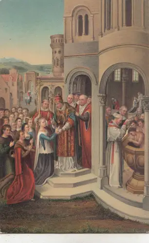 BF33508 chasse de steursule l arrivee a roma mem painting art front/back image